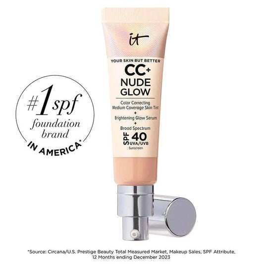 Buy Original IT Cosmetics CC+ Nude Glow Lightweight Foundation + Glow Serum with SPF 40 Fair - Online at Best Price in Pakistan