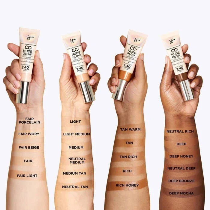 Buy Original IT Cosmetics CC+ Nude Glow Lightweight Foundation + Glow Serum with SPF 40 Fair - Online at Best Price in Pakistan