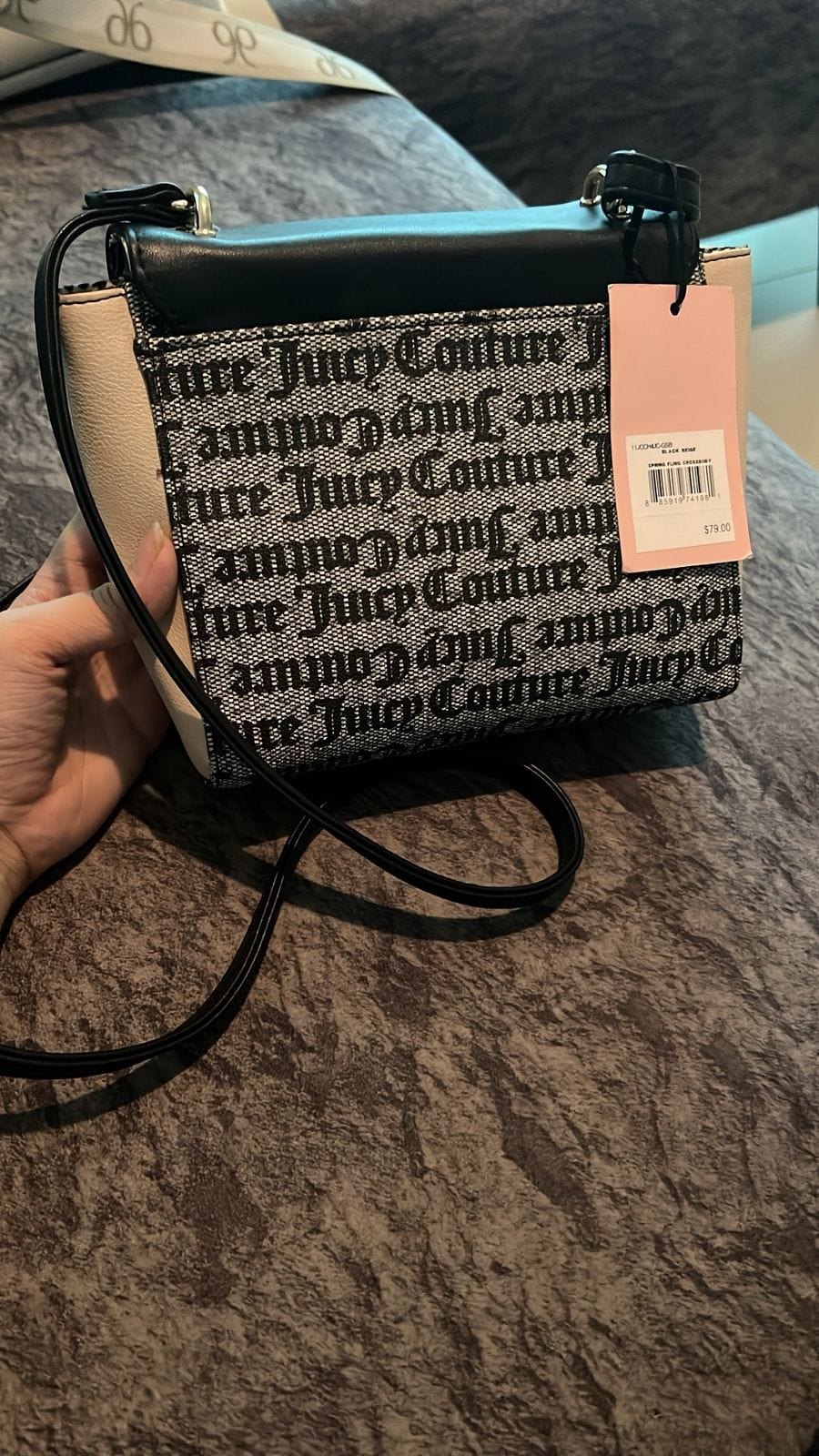 Buy Original Juicy Couture Purse Bag Black Beige Gold Tone Spring Fling Crossbody Y2K - Online at Best Price in Pakistan
