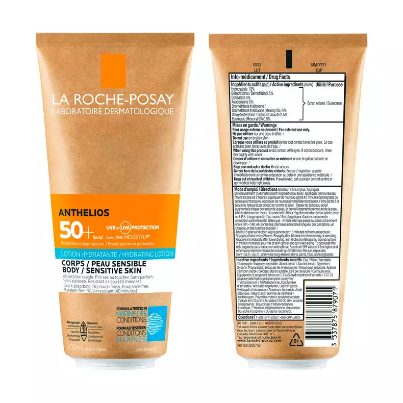 Buy Original La Roche-Posay Anthelios Hydrating Body Lotion SPF 50+ 200ml - Online at Best Price in Pakistan