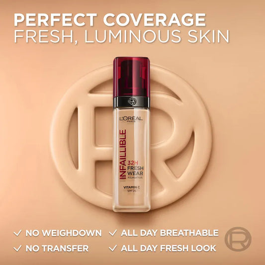 Buy Original LOreal Paris Infallible 32H Freshwear Liquid Foundation 015 Neutral 30ml - Online at Best Price in Pakistan