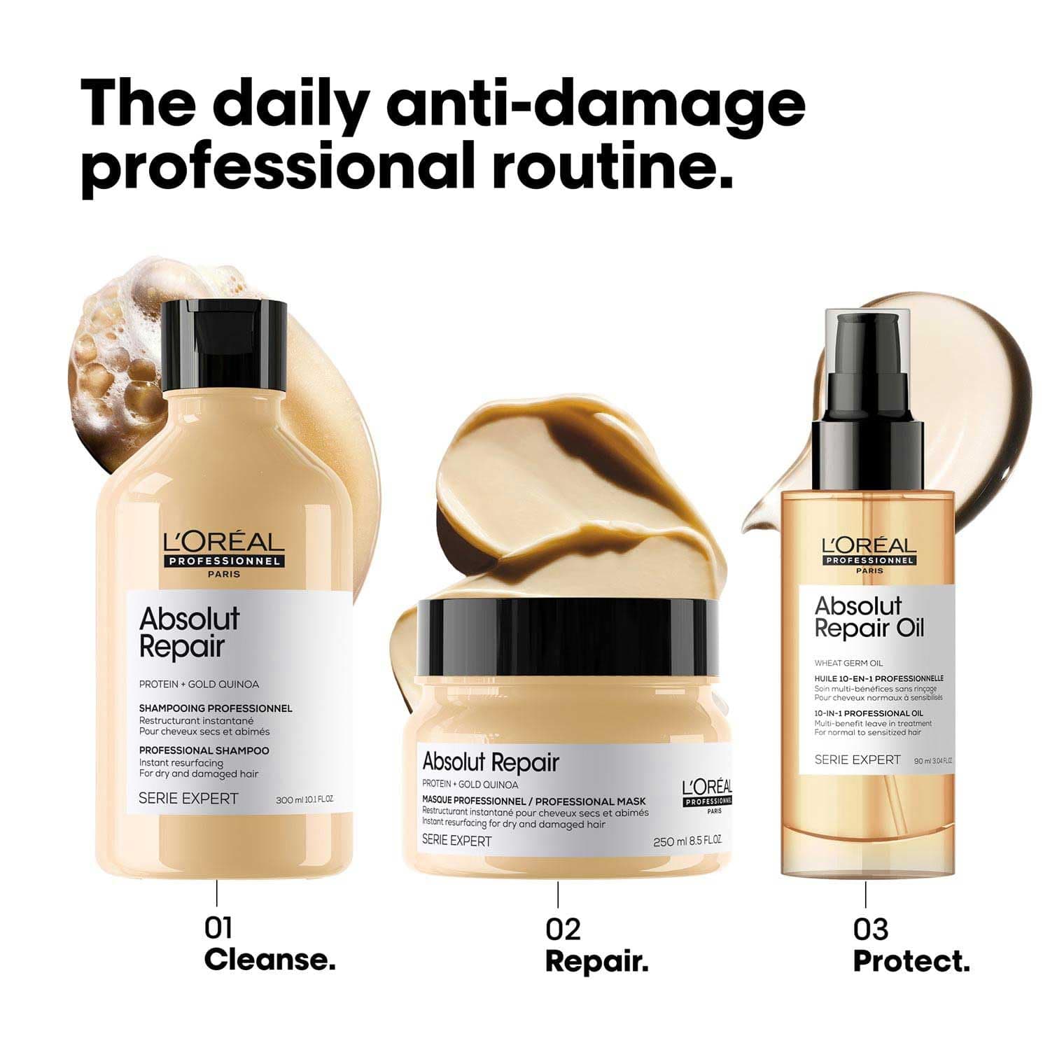 Buy Original Loreal Professionnel Absolut Repair Shampoo for Dry & Damaged Hair 300ml - Online at Best Price in Pakistan