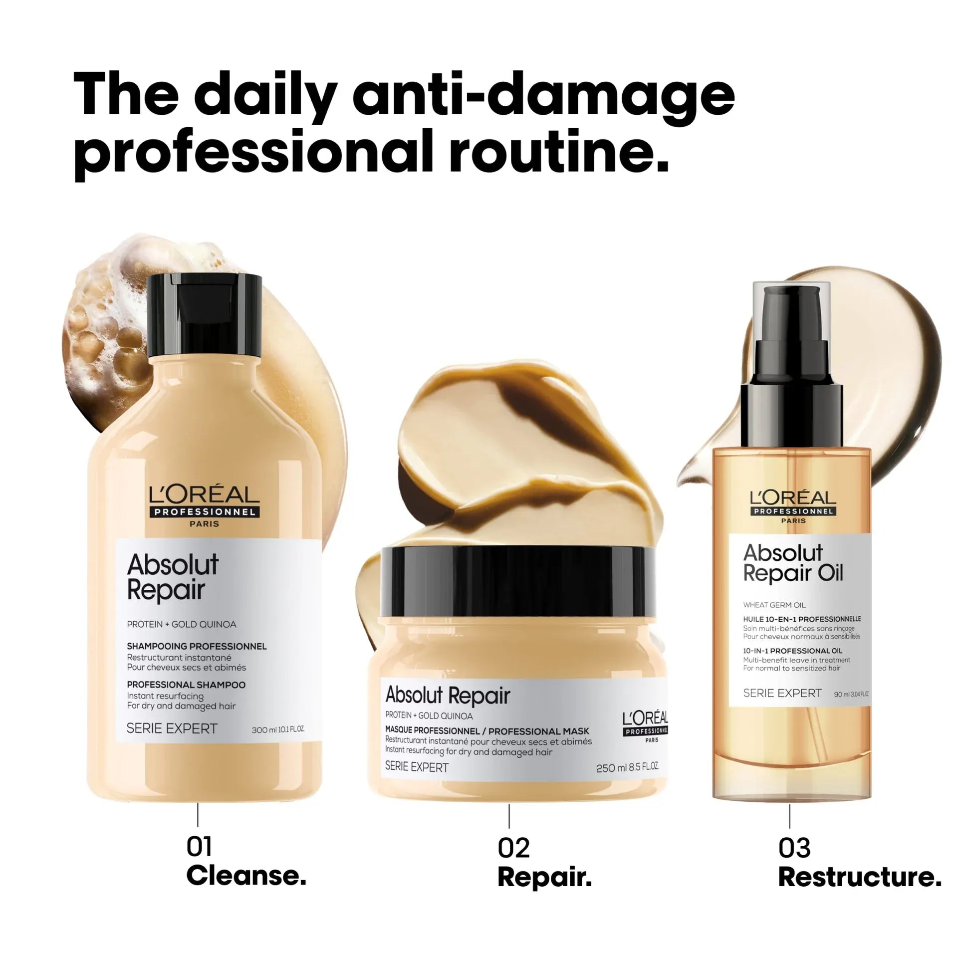 Buy Original L'Oréal Professionnel Serie Expert Absolut Repair Shampoo 300ml - Online at Best Price in Pakistan