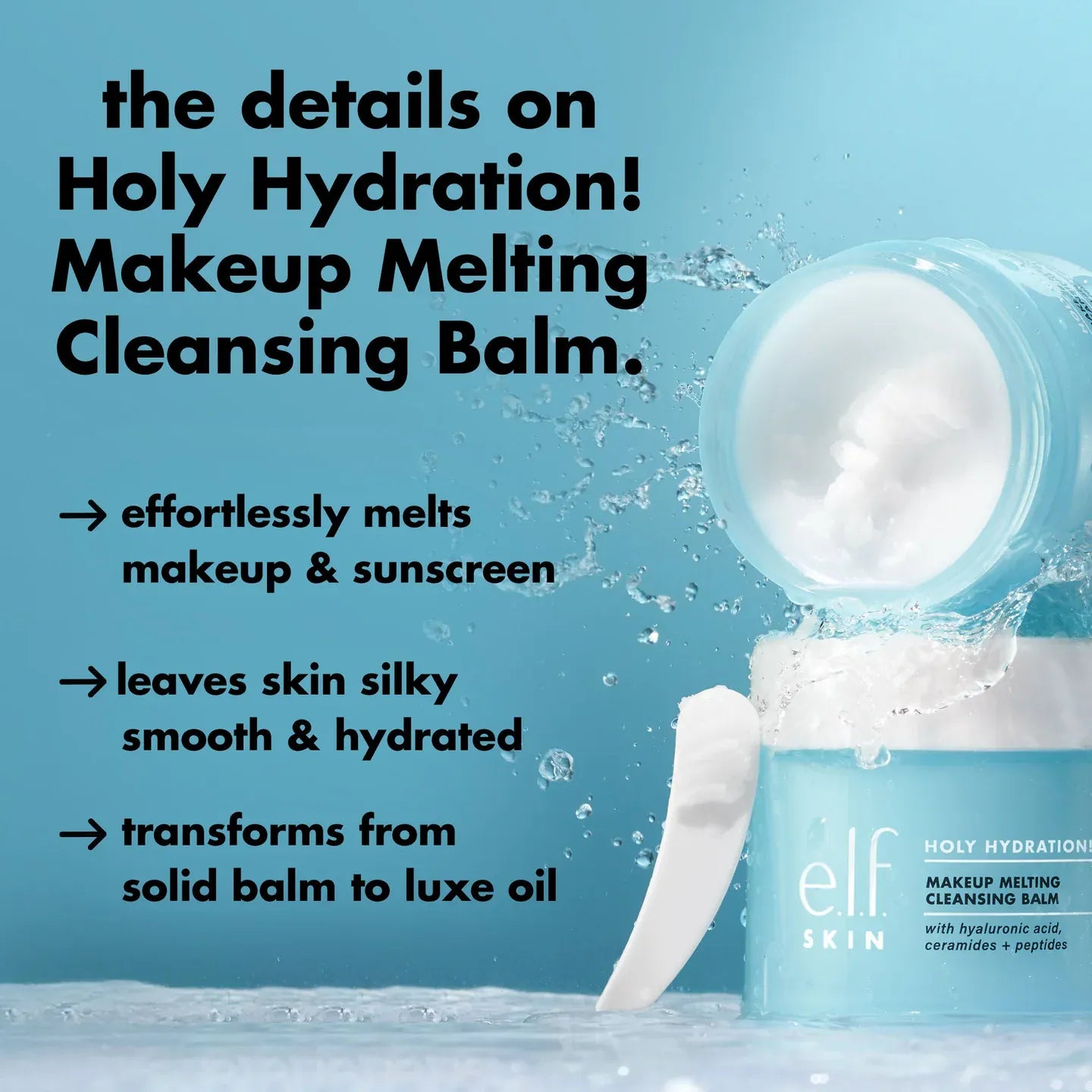 e.l.f. Cosmetics Holy Hydration Makeup Melting Cleansing Balm