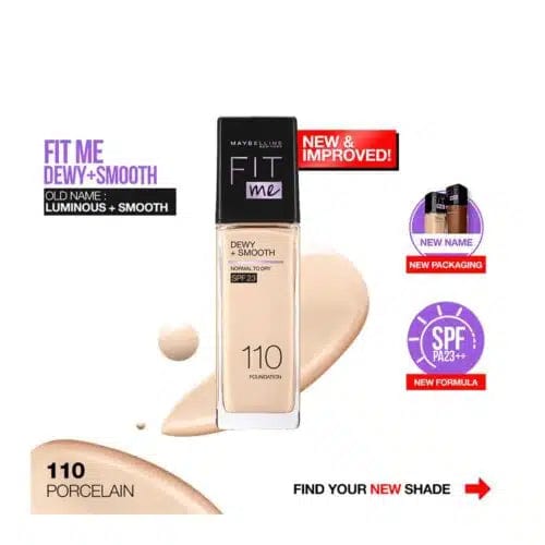 Buy Original Maybelline Fit Me Dewy + Smooth Foundation 110 - Online at Best Price in Pakistan