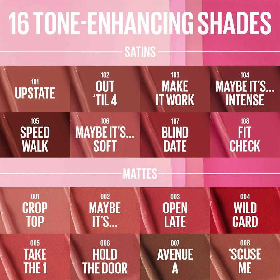 Buy Original Maybelline Serum Lipstick Crop Top Matte 001 - Online at Best Price in Pakistan