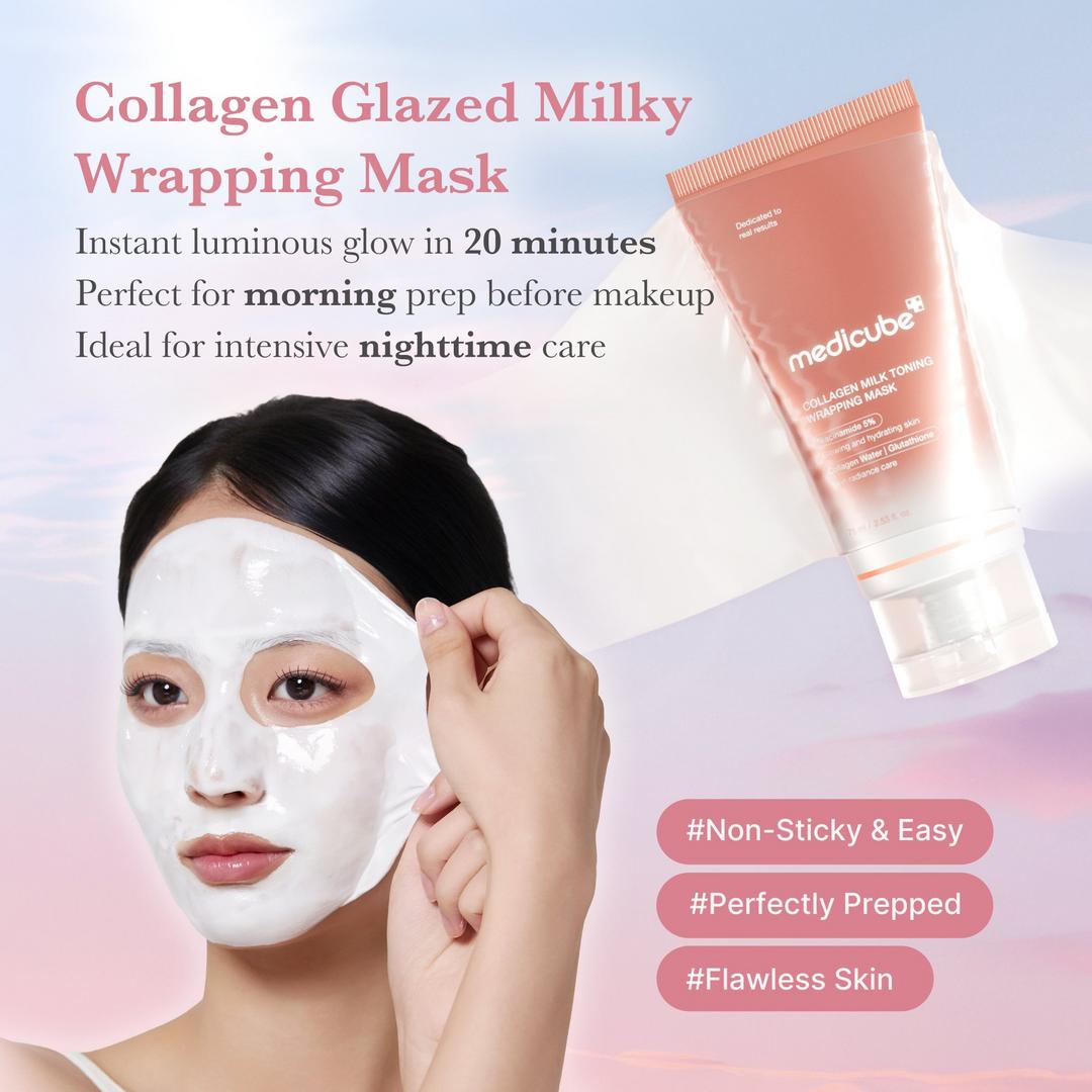 Buy Original Medicube Collagen Milk Toning Wrapping Mask 75ml - Online at Best Price in Pakistan