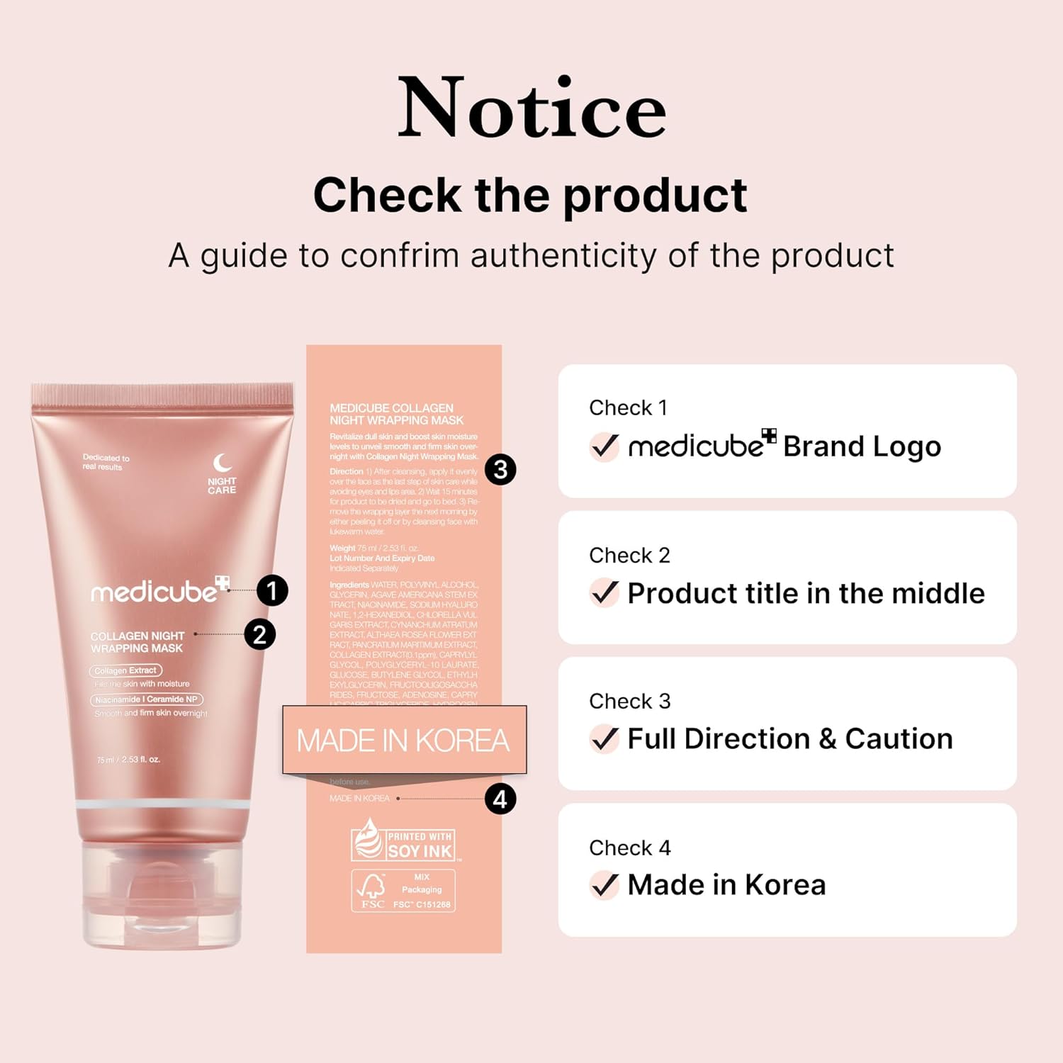 Buy Original Medicube Collagen Night Wrapping Mask 75ml - Online at Best Price in Pakistan