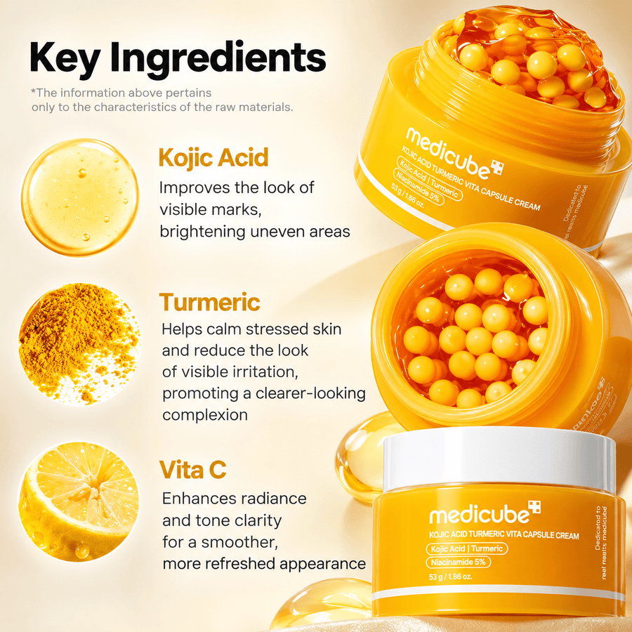 Buy Original Medicube Kojic Acid Turmeric Vita Capsule Cream 53g - Online at Best Price in Pakistan
