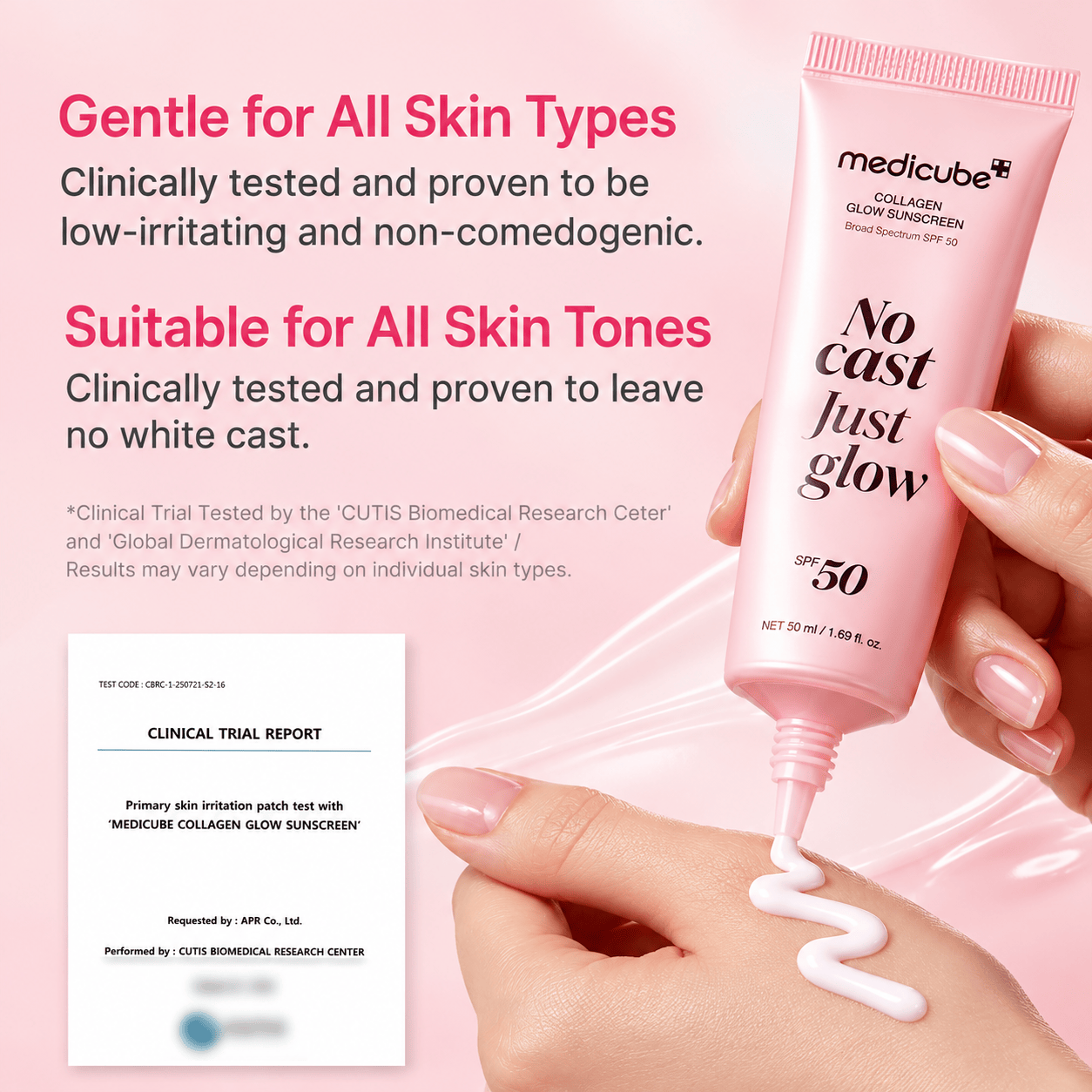 Buy Original Medicube No Cast Just Glow Collagen Sunscreen 50ml - Online at Best Price in Pakistan