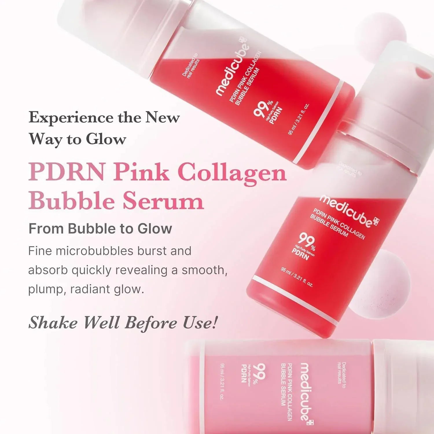 Buy Original Medicube PDRN Pink Collagen Bubble Serum 95ml - Online at Best Price in Pakistan