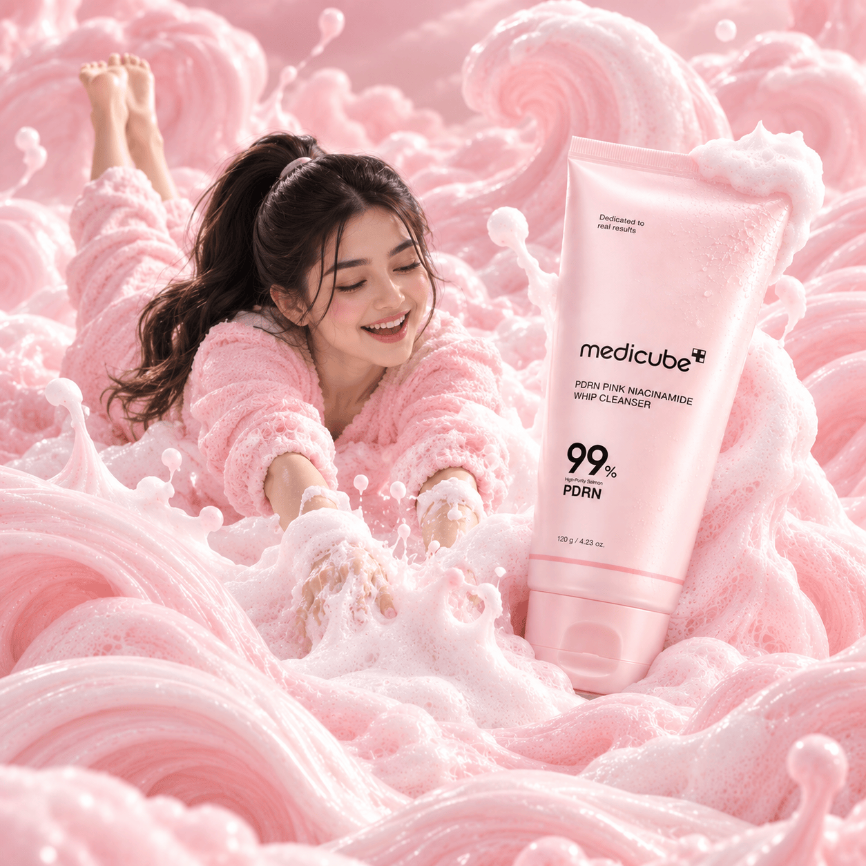 Buy Original Medicube PDRN Pink Niacinamide Whip Cleanser 120g - Online at Best Price in Pakistan