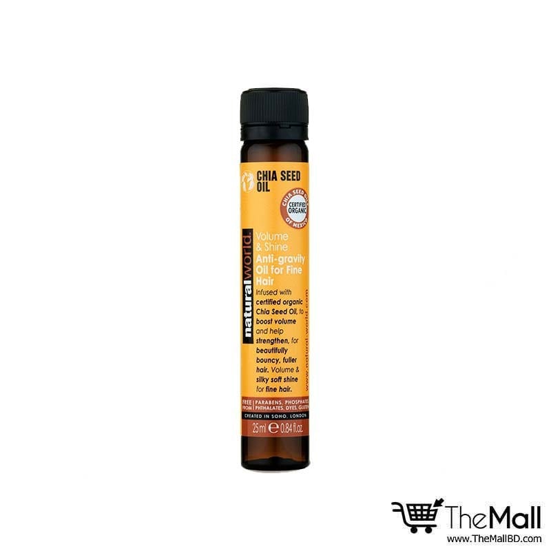 Buy Original Natural World Chia Seed Volume & Shine Anti-gravity Oil For Fine Hair 25ml - Online at Best Price in Pakistan