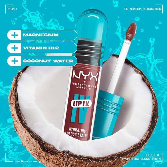 Buy Original Nyx Professional Makeup Lip I.V. Hydrating Lip Gloss Stain 02 Hydra Honey - Online at Best Price in Pakistan