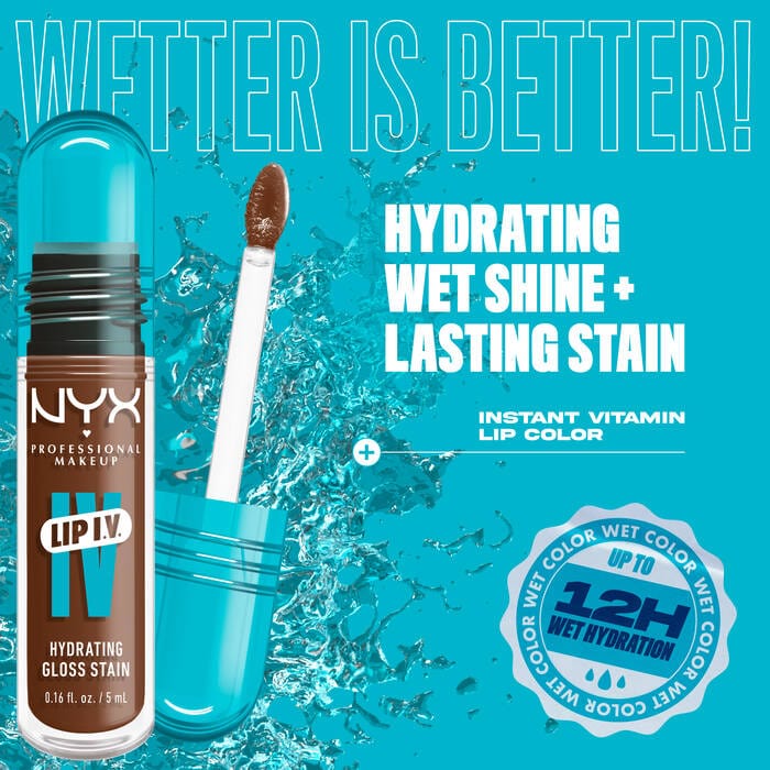 Buy Original Nyx Professional Makeup Lip I.V. Hydrating Lip Gloss Stain 03 Splash N Spice - Online at Best Price in Pakistan