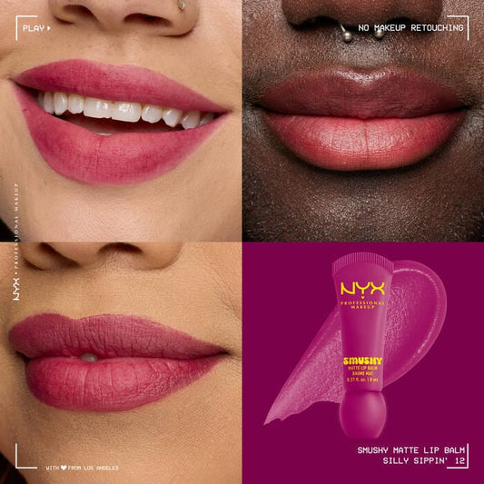 Buy Original Nyx Professional Makeup Smushy Matte Lip Balm Silly Sippin 12 - Online at Best Price in Pakistan