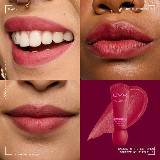 Buy Original Nyx Professional Makeup Smushy Matte Lip Balm Squeeze N' Sizzle 11 - Online at Best Price in Pakistan