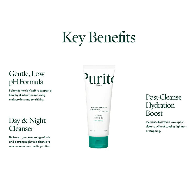 Buy Original Purito Seoul Mighty Bamboo Panthenol Facial Cleanser 150ml - Online at Best Price in Pakistan
