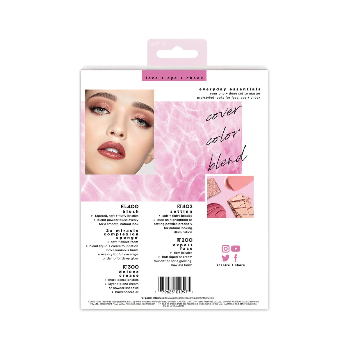 Buy Original Real Techniques Everyday Essentials Makeup Brush Set with Bonus Miracle Complexion Sponge - Online at Best Price in Pakistan
