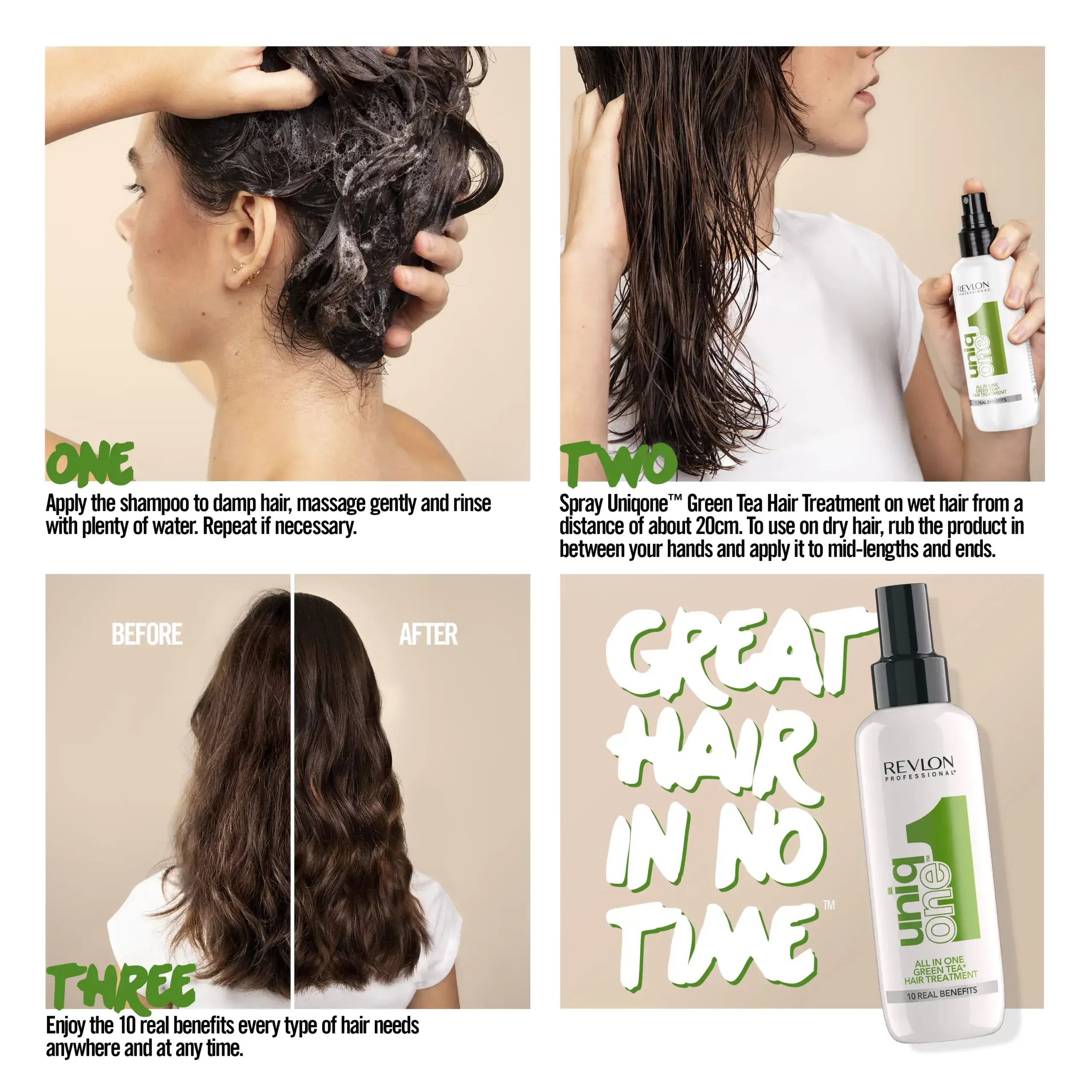 Buy Original Revlon UniqOne Hair Treatment Green Tea 150ml - Online at Best Price in Pakistan