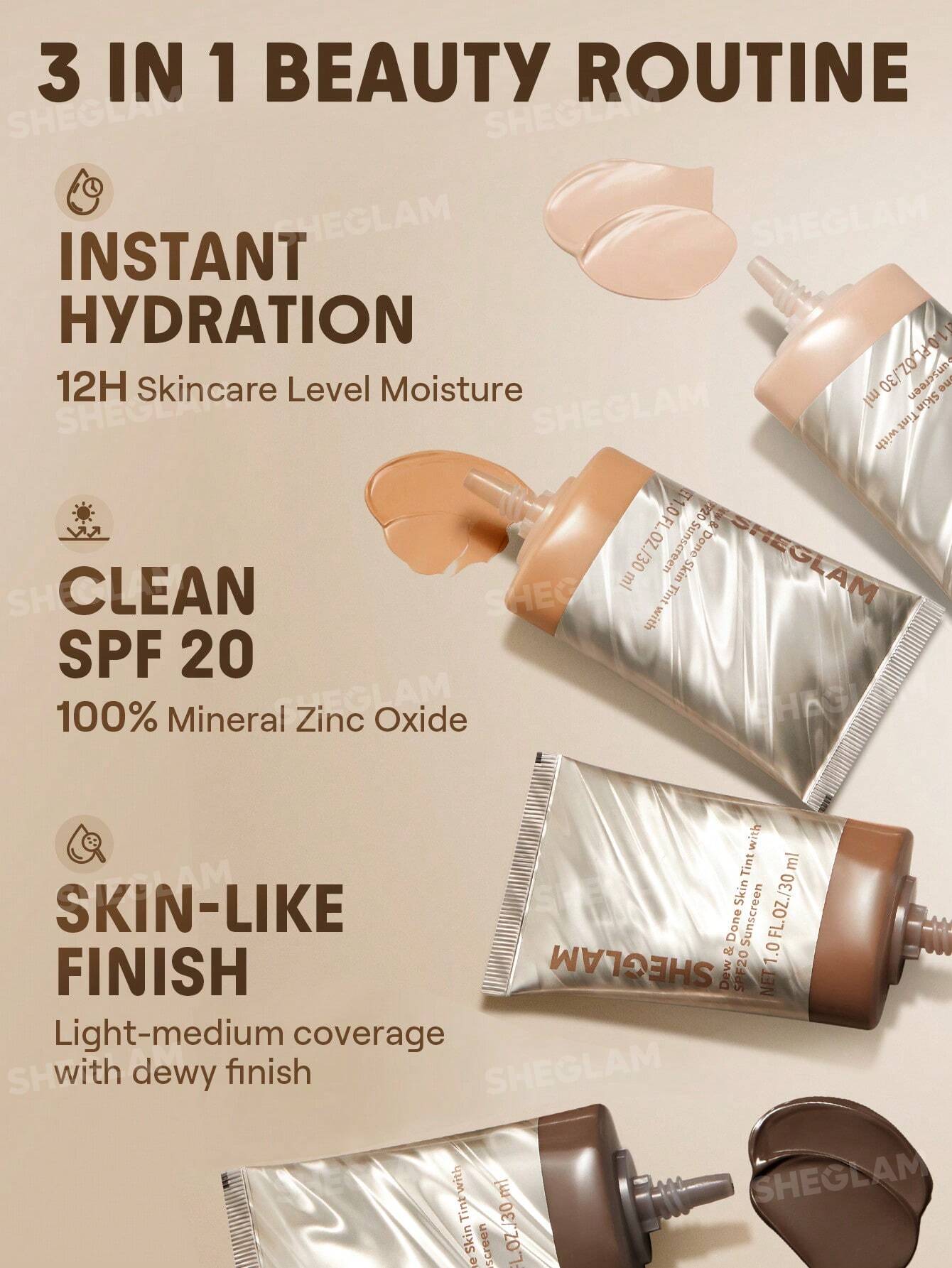Buy Original SHEGLAM Dew & Done Skin Tint With SPF20 - Online at Best Price in Pakistan