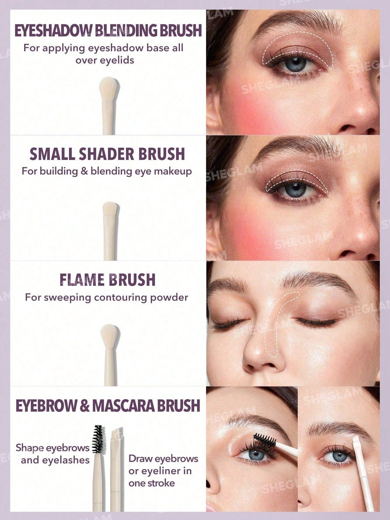 Buy Original SHEGLAM Pro Core Brush Kit 8 Pcs/Set Professional Makeup Brushes Set - Online at Best Price in Pakistan