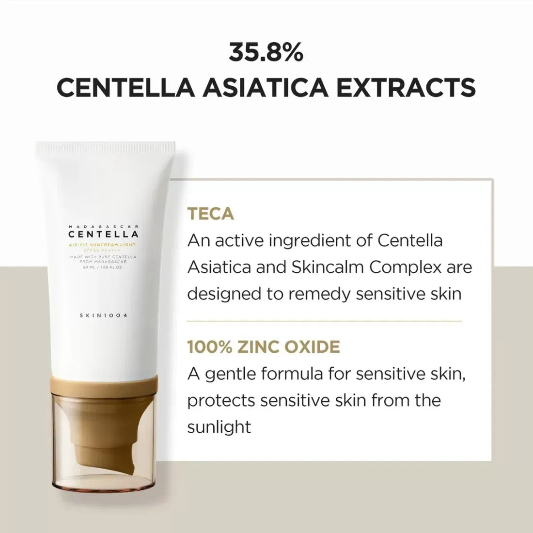 Buy Original Skin1004 - Madagascar Centella Air Fit Suncream Light 50ml - Online at Best Price in Pakistan
