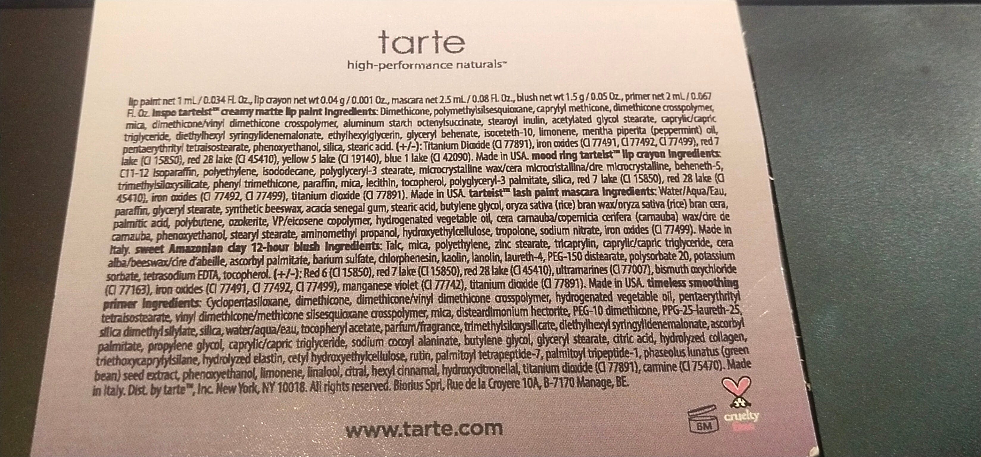 Buy Original Tarte Cosmetics Beauty Pouch Luxe Feel Travel Kit - Online at Best Price in Pakistan