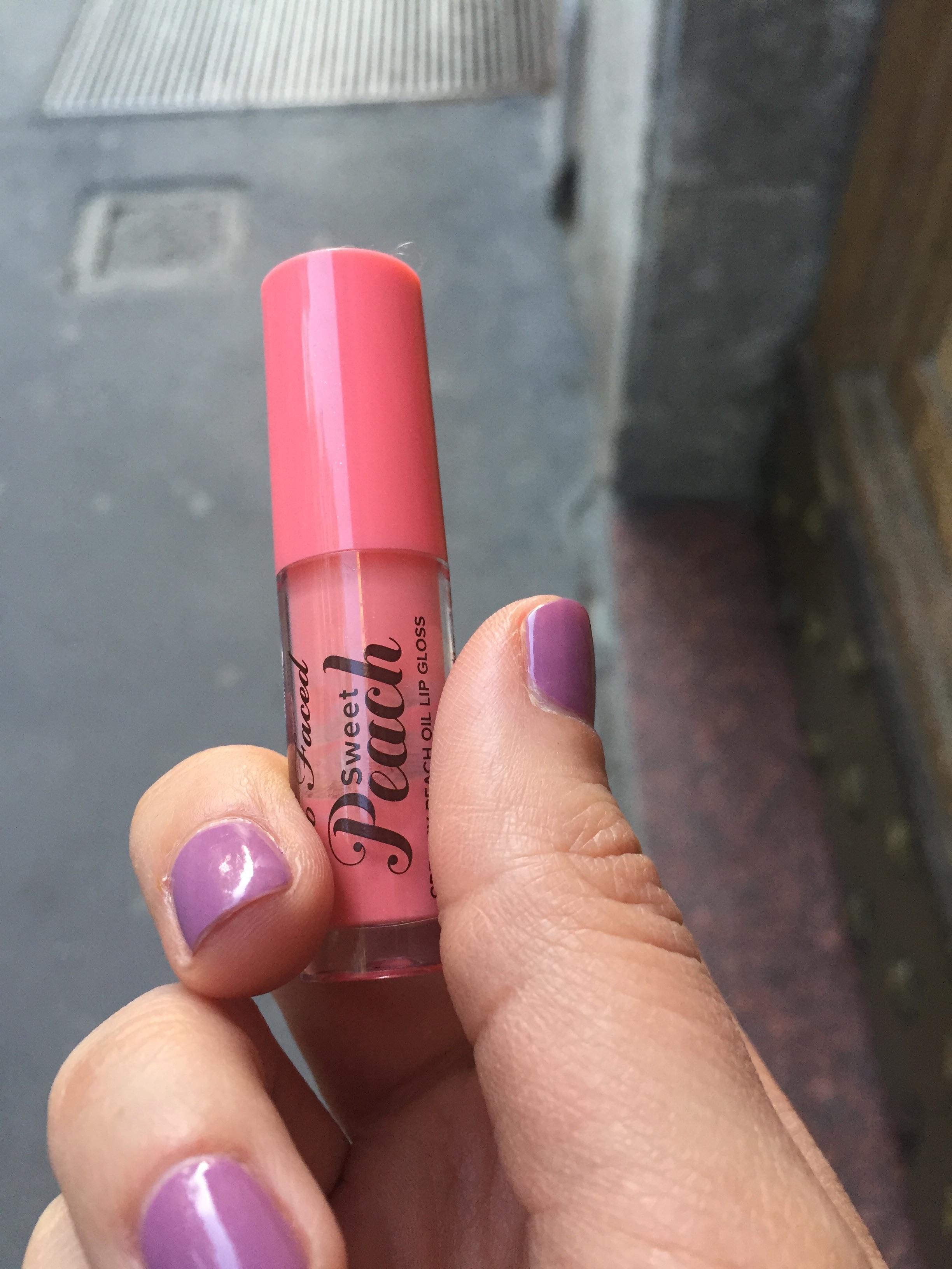 Buy Original Too Faced Sweet Peach Creamy Peach Oil Lip Gloss Mini – Pure Peach 1g - Online at Best Price in Pakistan