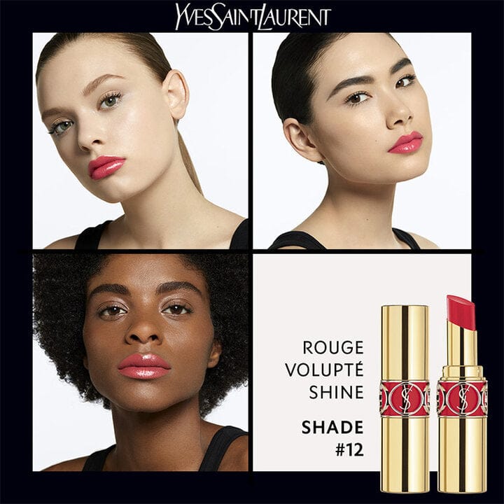 Buy Original Yves Saint Laurent Rouge Volupte Shine 12 Corail - Online at Best Price in Pakistan