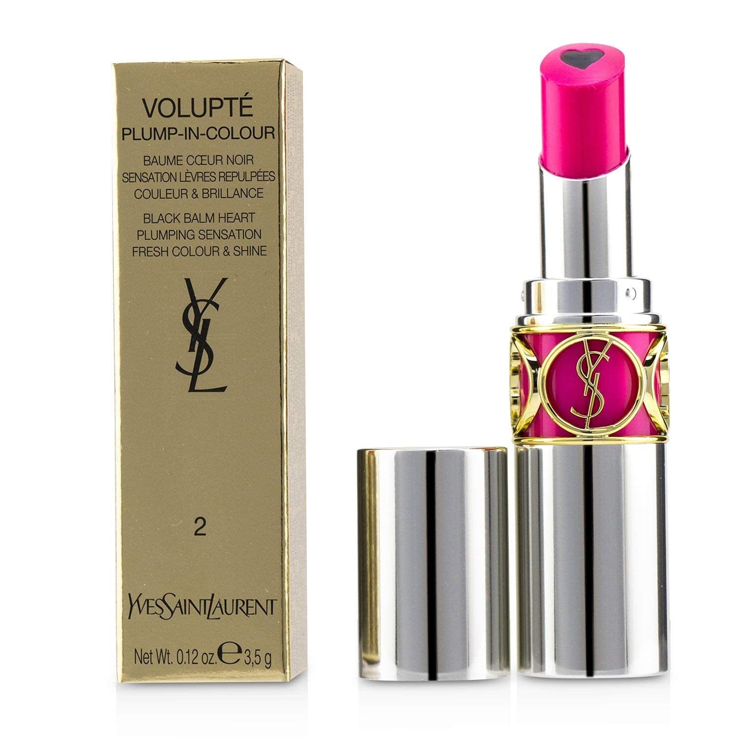 Buy Original Yves Saint Laurent Volupte Plump-in-Colour Lipstick - 2 Dazzling Fuchsia - Online at Best Price in Pakistan