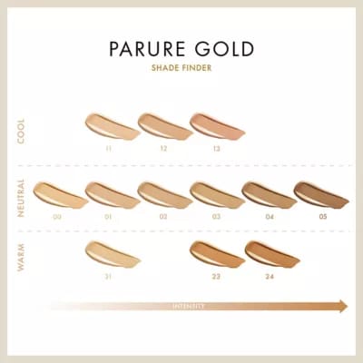 GUERLAIN, PARURE GOLD RADIANCE LIQUID FOUNDATION (light beige 02 )