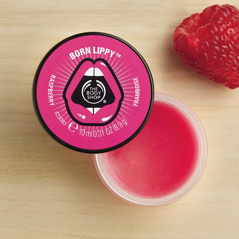 Buy The Body Shop Born Lippy Lip Balm Pot- Raspberry, 10ml | cosmeticsdiarypk 100% Original Beauty Products