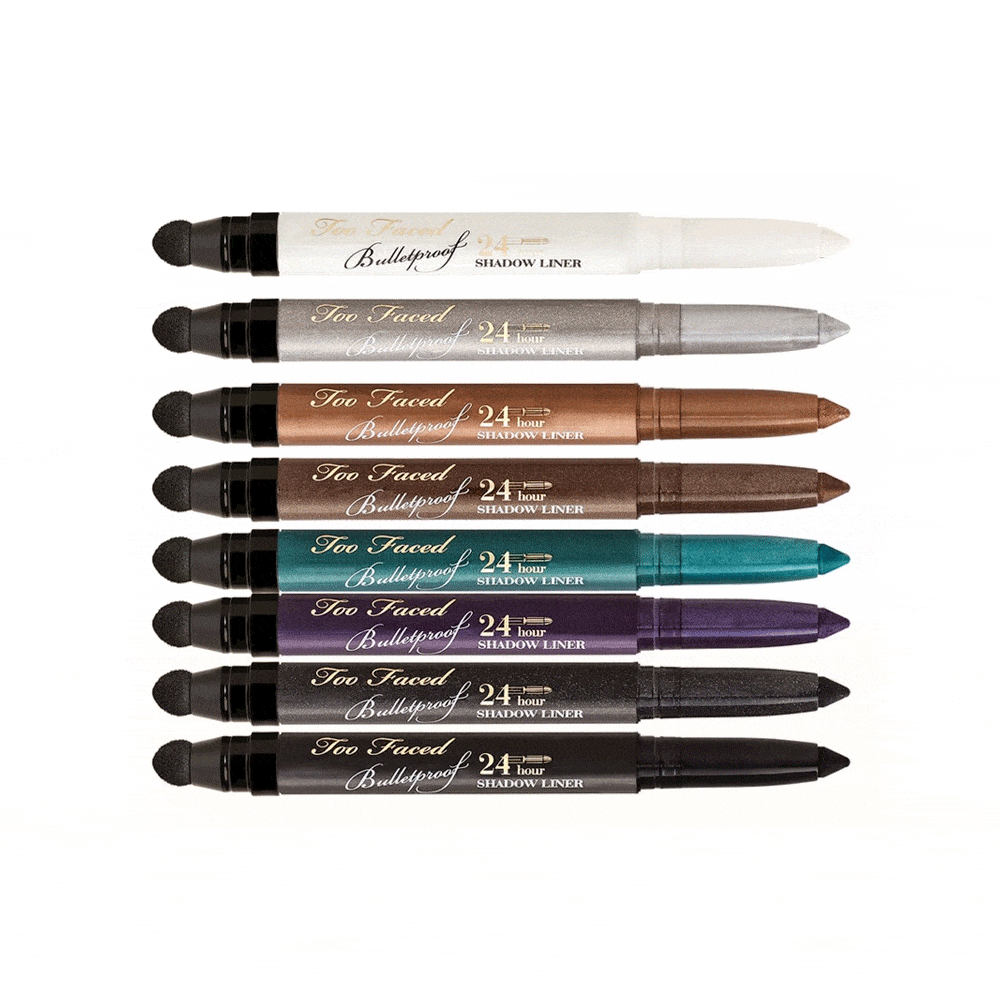 Too Faced Bulletproof 24-Hour Eye Shadow Liner Black Out ...