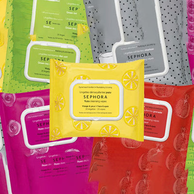 Sephora Yuzu Cleansing Wipes For Face & Eyes - 25 Wipes